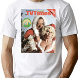 Carry On Christmas T-Shirt - Retro Graphic Tee for Men & Women - White