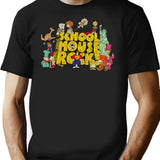 Cartoons Schoolhouse Rock 1973 T-Shirt - Retro Graphic Tee for Men & Women - Black