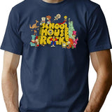 Cartoons Schoolhouse Rock 1973 T-Shirt - Retro Graphic Tee for Men & Women - Navy