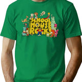 Cartoons Schoolhouse Rock 1973 T-Shirt - Retro Graphic Tee for Men & Women - Green