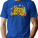 Cartoons Schoolhouse Rock 1973 T-Shirt - Retro Graphic Tee for Men & Women - Blue