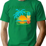 Casablanca Tennis Club T-Shirt - Retro Graphic Tee for Men & Women - Green