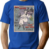 Castle Dimitrescu Vacancies T-Shirt - Retro Graphic Tee for Men & Women - Blue