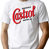 Castrol T-shirtvintage Castrol - Retro Graphic Casual Tee - White