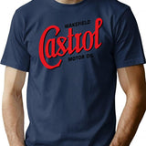 Castrol T-shirtvintage Castrol - Retro Graphic Casual Tee - Navy