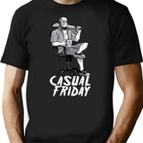 Casual Friday With Jason Voorhees T-Shirt for Men & Women, T-Shirts Graphic Tee - Black