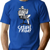 Casual Friday With Jason Voorhees T-Shirt for Men & Women, T-Shirts Graphic Tee - Blue