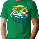 Catalina Wine Mixer T-Shirt for Men & Women, T-Shirts Graphic Tee - Green