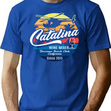 Catalina Wine Mixer T-Shirt for Men & Women, T-Shirts Graphic Tee - Blue