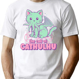 Cathulhu T-Shirt for Men & Women, T-Shirts Graphic Tee - White