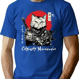 Catsumoto Meowsashi T-Shirt for Men & Women, T-Shirts Graphic Tee - Blue
