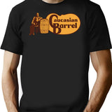Caucasian Barrel T-Shirt for Men & Women, T-Shirts Graphic Tee - Black