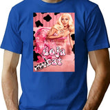 Celebrating Ddojaccat T-Shirt - Retro Graphic Tee for Men & Women - Blue