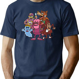 Cereal Monsters T-Shirt for Men & Women, T-Shirts Graphic Tee - Navy
