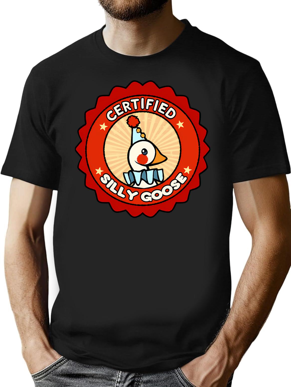 Certificate Of Silliness T-Shirt - Retro Graphic Tee for Men & Women - Black