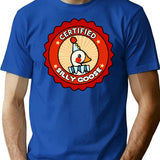 Certificate Of Silliness T-Shirt - Retro Graphic Tee for Men & Women - Blue
