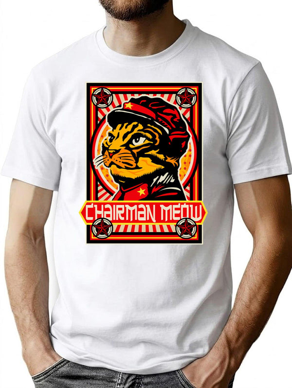 Chairman Meow Lts T-Shirt for Men & Women, T-Shirts Graphic Tee - White