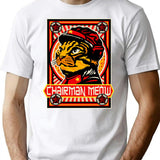 Chairman Meow Lts T-Shirt - Retro Graphic Tee for Men & Women - White