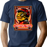 Chairman Meow Lts T-Shirt - Retro Graphic Tee for Men & Women - Navy