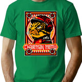 Chairman Meow Lts T-Shirt - Retro Graphic Tee for Men & Women - Green