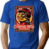 Chairman Meow Lts T-Shirt - Retro Graphic Tee for Men & Women - Blue