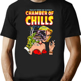 Chamber Of Chills Horror Comic Cover For Black Shirts T-Shirt for Men & Women, T-Shirts Graphic Tee - Black