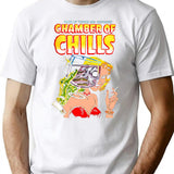 Chamber Of Chills Horror Comic Cover For Black Shirts T-Shirt for Men & Women, T-Shirts Graphic Tee - White