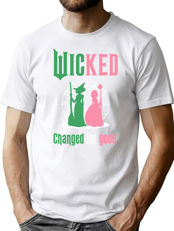 Changed 4 Good Wicked T-Shirt for Men & Women, T-Shirts Graphic Tee - White