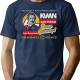 Channel 4 Kvwn San Diego T-Shirt for Men & Women, T-Shirts Graphic Tee - Navy