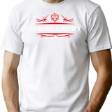 Chaotic Grumpy Alignment T-Shirt for Men & Women, T-Shirts Graphic Tee - White