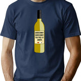 Chardonnay You Chunts T-Shirt - Retro Graphic Tee for Men & Women - Navy