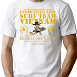 Charlie Don'T Surf Surf Team Worn (1) T-Shirt for Men & Women, T-Shirts Graphic Tee - White