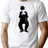 Charlot T-Shirt - Retro Graphic Tee for Men & Women - White