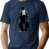 Charlot T-Shirt - Retro Graphic Tee for Men & Women - Navy