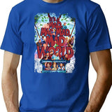 Chasing Fortune In Madcap Chaos Funny T-Shirt - Blue