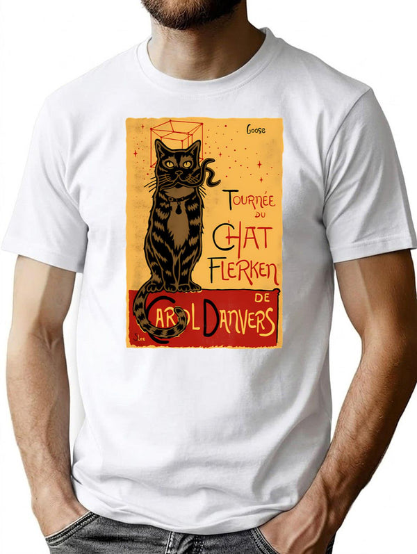 Chat Flerken (Collab With Goodidearyan) T-Shirt for Men & Women, T-Shirts Graphic Tee - White