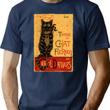 Chat Flerken (Collab With Goodidearyan) T-Shirt for Men & Women, T-Shirts Graphic Tee - Navy