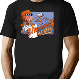 Cheddar Whizzy T-Shirt - Retro Graphic Tee for Men & Women - Black