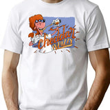 Cheddar Whizzy T-Shirt - Retro Graphic Tee for Men & Women - White