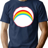Cheer Bear Funny Rainbow Bear Halloween Costume Gift T-Shirt for Men & Women, T-Shirts Graphic Tee - Navy
