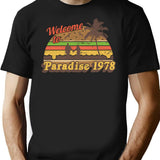 Cheesburger In Paradise 1978 T-Shirt - Retro Graphic Tee for Men & Women - Black