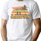 Cheesburger In Paradise 1978 T-Shirt - Retro Graphic Tee for Men & Women - White