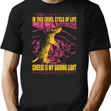 Cheese My Guiding Light Rat T-Shirt for Men & Women, T-Shirts Graphic Tee - Black