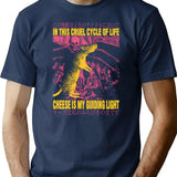 Cheese My Guiding Light Rat T-Shirt for Men & Women, T-Shirts Graphic Tee - Navy