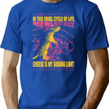 Cheese My Guiding Light Rat T-Shirt for Men & Women, T-Shirts Graphic Tee - Blue