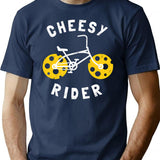 Cheesy Rider - Funny Cheesy Gift T-Shirt - Navy