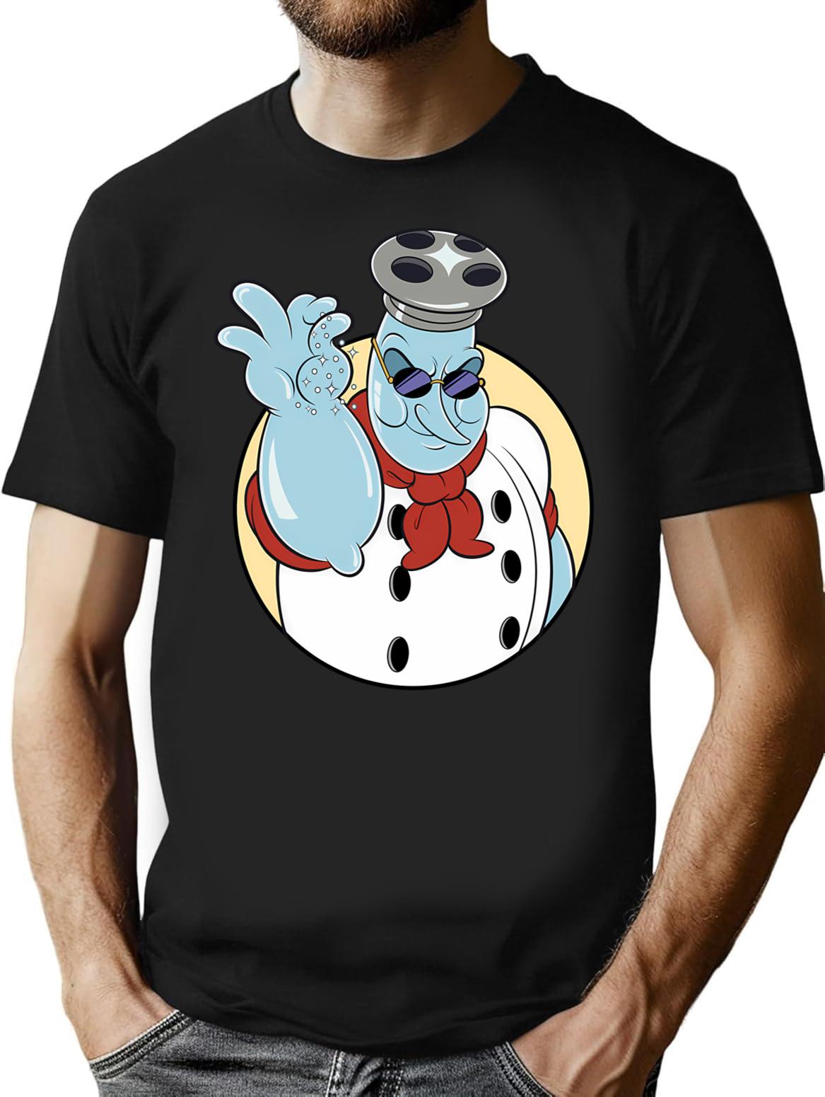 Chef Saltbaker Aka The Salt Bae- The Cuphead Show T-Shirt - Black
