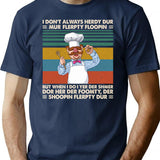 Chef Vert Der Ferk T-Shirt - Retro Graphic Tee for Men & Women - Navy