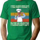 Chef Vert Der Ferk T-Shirt - Retro Graphic Tee for Men & Women - Green