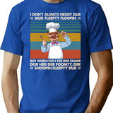 Chef Vert Der Ferk T-Shirt - Retro Graphic Tee for Men & Women - Blue
